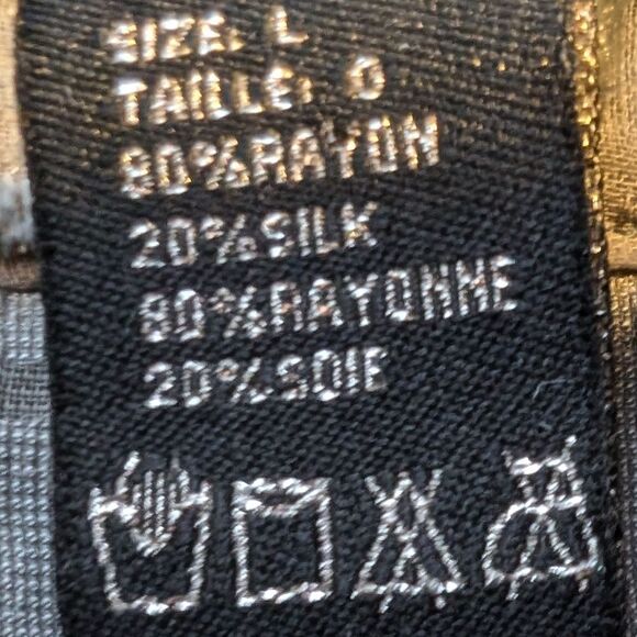 One of a kind dainty silk blend floral velvet blouse size Large - Picture 3 of 9